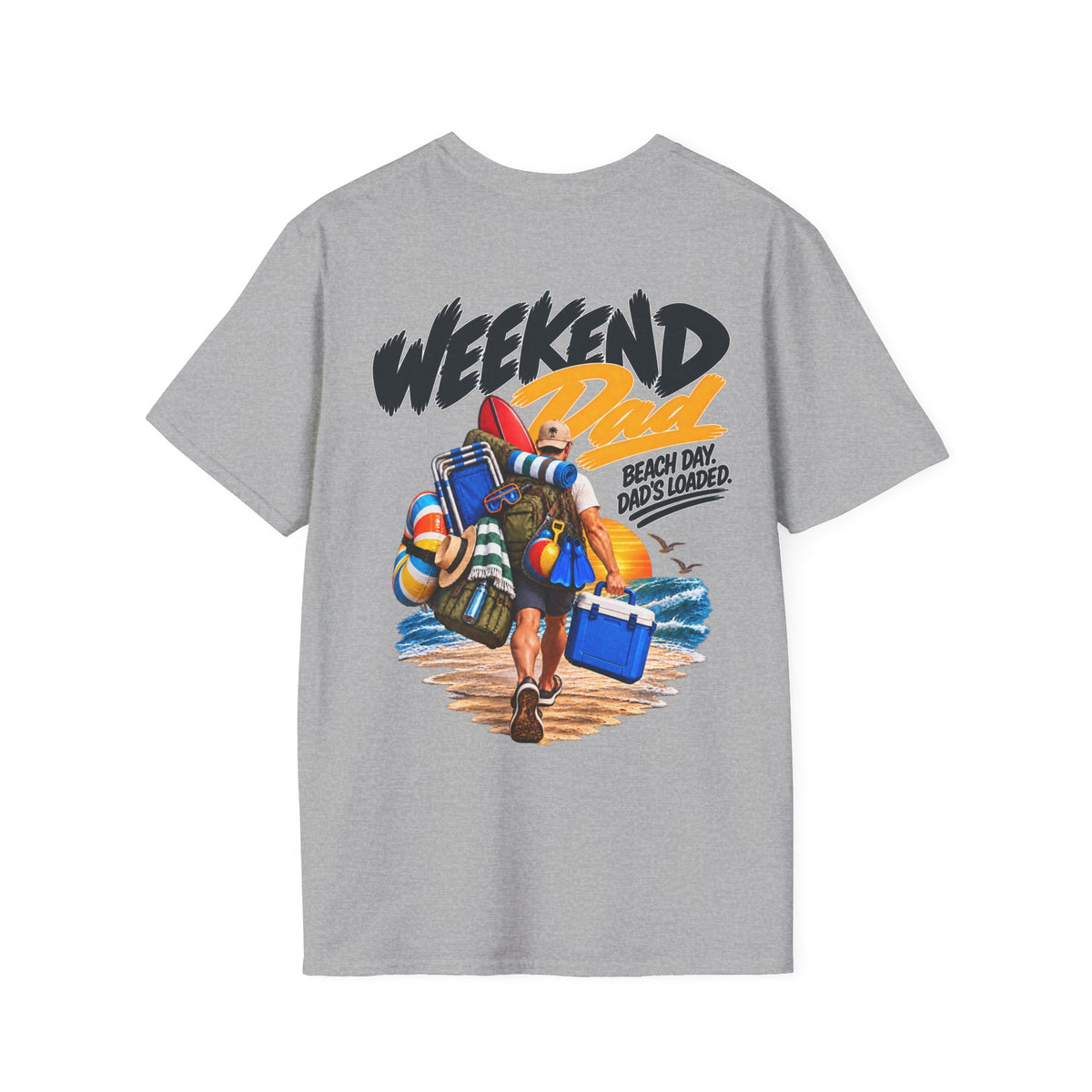 Beach Dad T-Shirt – Relatable Weekend Dad Graphic Tee