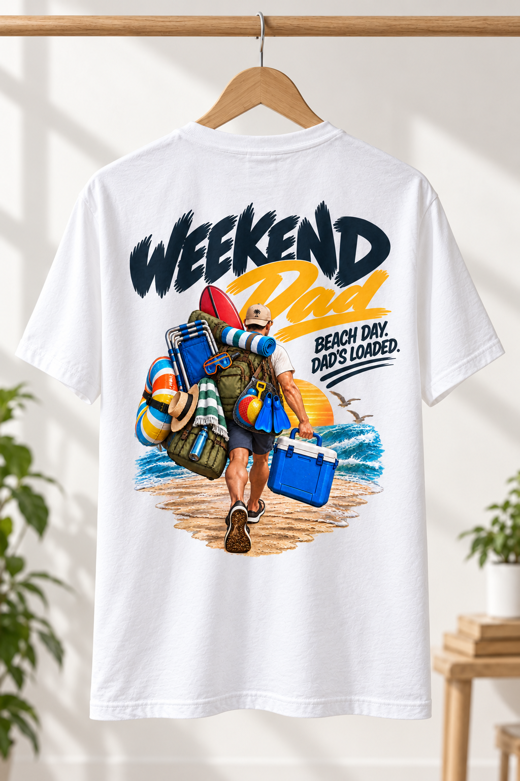 Beach Dad T-Shirt – Relatable Weekend Dad Graphic Tee